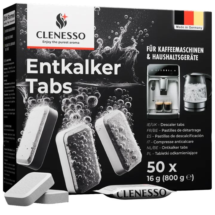 CLENESSO Entkalker Tabs, Packung mit 50 Tabs